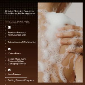 Amino Acid Essential Oil Soap Perfume Gold Soap Cleansing 3 in 1 Cleansing Bar Whitening Glow Anti-Mite Oil Control Hydrating Brightening