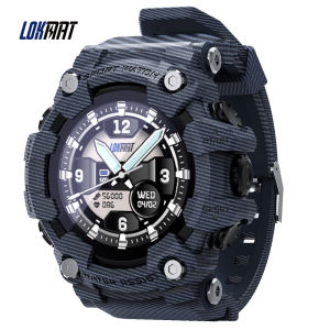 LOKMAT ATTACK Full Touch Screen Fitness Tracker Smart Watch Men Heart Rate Monitor Blood Pressure Smartwatch For Android iOS