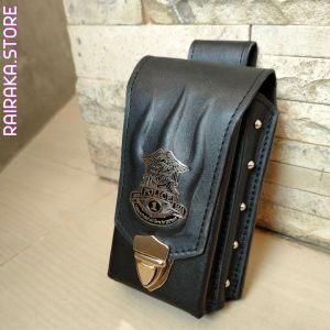 dompet hp pinggang sarung hp kulit 67" double selot harley