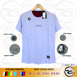 Kaos Polos Pria Jumbo BigSize M - XXXL Baju Polos Distro Motif Simpel