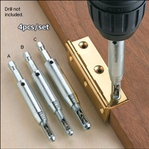 ชุดหัวค้อนแป้นเหล็ก HSS สำหรับงานไม้ แกนหกเหลี่ยม 4 ชิ้น ส่งด่วนจาก กทม