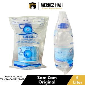Air zam zam kemasan 5 liter oleh oleh haji dan umroh