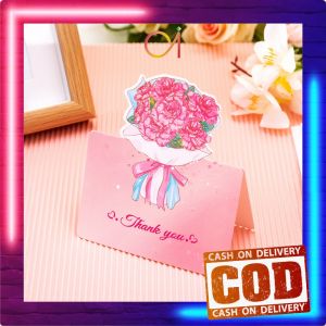 AI-C1270 Kartu Ucapan Lipat Ulang Tahun Flower Gift Card Birthday / Greeting Card Kartu Ucapan Motif