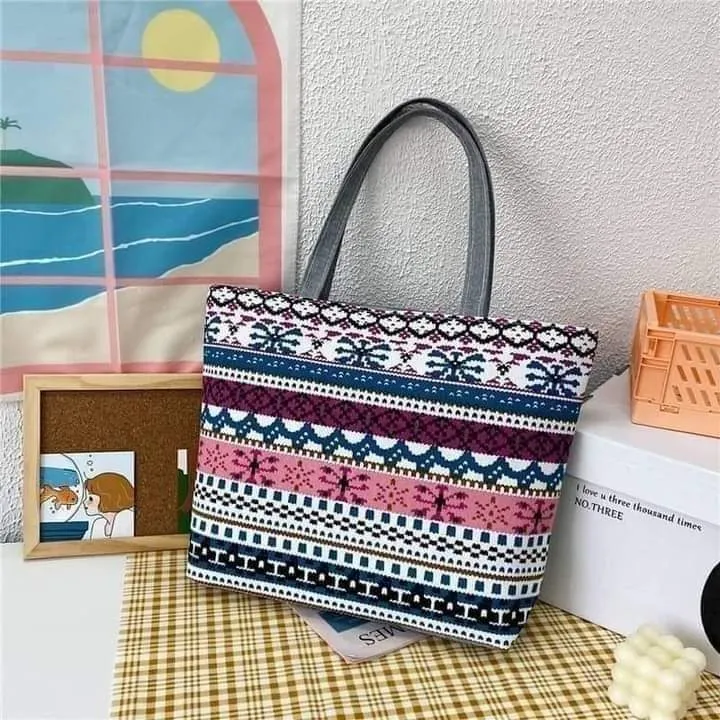 Canvas tote shoulder bag best sale