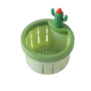 Cactus Kitchen Sink Drain Strainer Food Waste Catcher Anti-clogging Sink Drain Basket with Washer Easy Cleaning Leakage-proof Sink Drain Filter