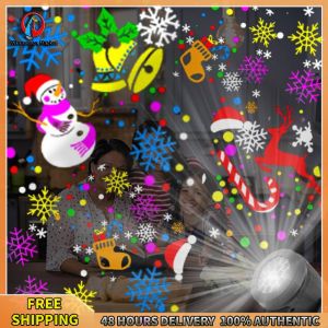 Winnereco Holiday LED Christmas Projection Light Waterproof with 360 Degree Rotation for Decorative Lighting