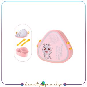 BF-C990 Lunch Box Anak 3 Sekat Motif Dino 800ML dengan Sendok Garpu BPA FREE / Kotak Makan Karakter