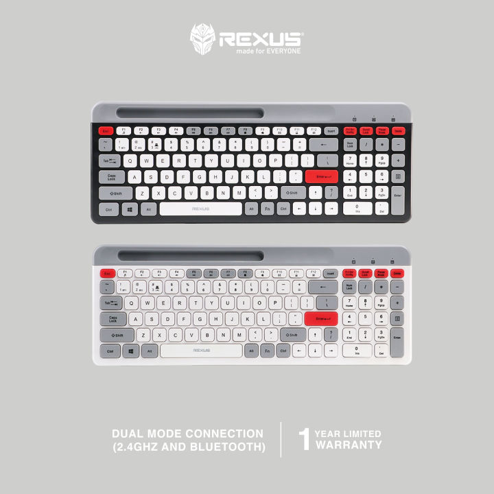 Rexus Keyboard Dual Connection Mosaic KB02