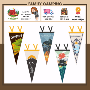 Cờ Treo Trang Trí Lều Cắm Trại Hình Tam Giác Bằng Vải Nỉ Nhiều Màu (Có ảnh và video)