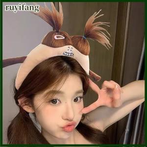 ruyifang 2023ใหม่ห่วงรัดผมฟองน้ำสำหรับผู้หญิงเด็กผู้หญิงเด็กผู้หญิงเด็กผู้หญิงเด็กผู้หญิงเด็กผู้หญิงแสดงสีหน้าตลกน่ารักน่ารักสีสันสดใสตัวการ์ตูนสีสันสดใสใหม่1ชิ้น