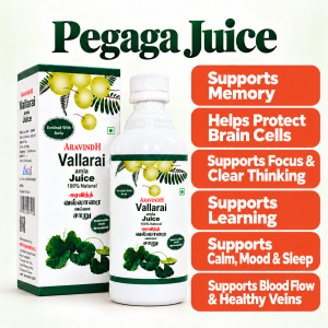 ARAVINDH Vallarai Juice 500ml | Gotu Kola juice / Jus Pegaga Herbal Wellness Drink | Supports Natural Focus Memory Support & Brain Wellness | 100% Natural Plant-Based Daily Health Drink