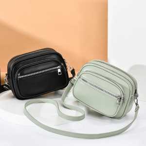 TAS SELEMPANG KULIT WANITA MODEL IMPORT 2024 TAS TANGAN MINI PERLENGKAPAN CEWEK BANYAK RUANGAN