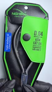NGHIA Cuticle Nipper - D-04 JAW 12 Stainless Steel Durable and Sharp Ergonomic Design Grey Plated Ideal for Salons and Home Use
