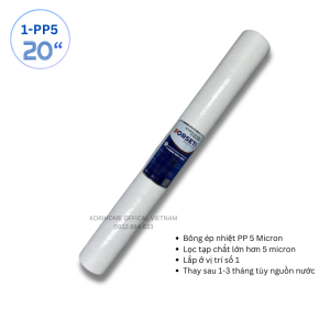 Combo 3 lõi lọc 20 inch cho nguồn lọc nước đầu nguồn