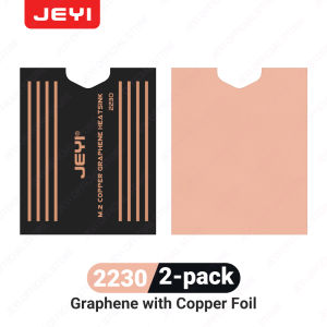 JEYI Graphene 2280 2242 2230 M.ฮีทซิงค์2 SSD แผงระบายความร้อนกราฟีนแบบสองชั้นและหม้อน้ำการออกแบบเครื่องทำความเย็นฟอยล์ทองแดงสำหรับแล็ปท็อป