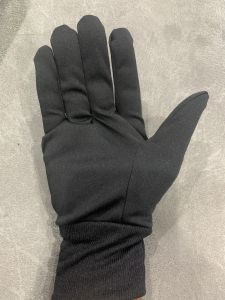 ถุงมือจราจรสีดำ/สีขาว จั๊มข้อ ถุงมือเชียร์ สวนสนาม ถุงมือทำงาน