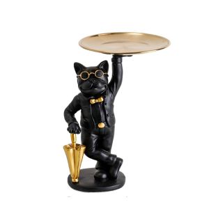 UMBRAULI Dog Shaped Key Storage Tray Resin Creative Storage Rack  Ornament Cute Storage Display Plate Entrance