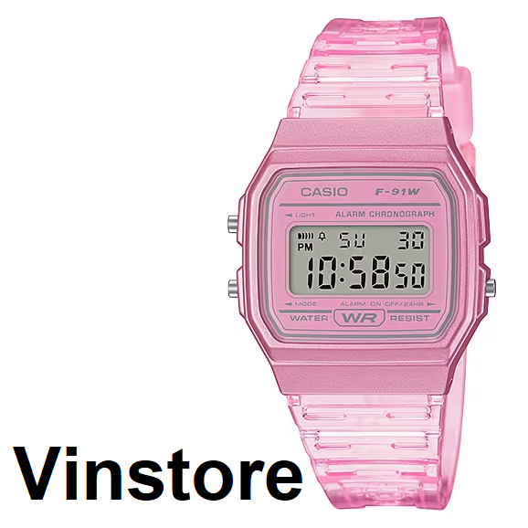 Vinstore Casio F 91 Pink Resin Transparent Band Kids Army Digital Women Watch F91WS 4D F 91WS 4 F 91 F 91WS 4D F91 F 91WS 4DF Lazada Singapore