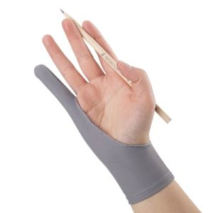 ROBERTA Chống cảm ứng Chống bẩn Đồ dùng nghệ thuật Bút cảm ứng Chống trầy xước Găng tay hai ngón Găng tay vẽ máy tính bảng Găng tay màn hình Găng tay vẽ