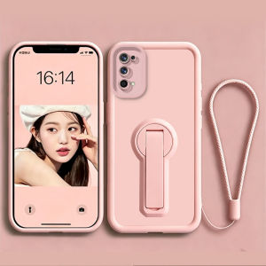 Feadship Case for Realme 7 pro 7i c17 phone casing Softcase Silicone shockproof Cover new design aesthetic 360 ° rotate with holder Lanyard for girls cute pink JTXZZJ1