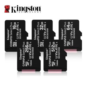 ♥Free Send adapter + card reader+100% original authentic Kingston Class 10 Memory SD Card 16GB 32GB 64GB 128GB 256GB Micro Card Mini SD Card C4 8GB SDHC SDXC TF Card for Smartphone