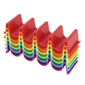 6PCS Rak Taco PP Grade Food Tempat Taco Holder Non-Disposable Tahan Suhu Tinggi