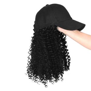 Synthetic Hair Wigs Sports Caps Natural Black Tight Coiled Curls For Women Lightweight Breathable Afro Fibers