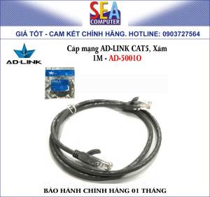 CÁP MẠNG CAT 5E AD-LINK HIGH SPEED 1M - 50M (XÁM)