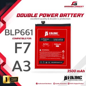 Baterai VIKING Double Power Oppo F7 A3 BLP661 BLP 661 Batre Batrai Battery Handphone HP Dual