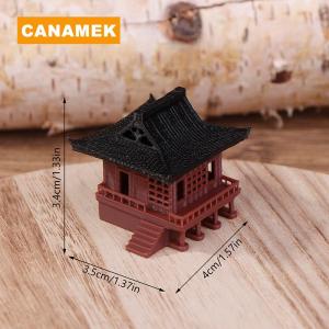 【CANAMEK】 Pavilion Decorations Pagoda Statue Outdoor Fish Tank Adornment Zen Garden Aquarium Ornament Bonsai Landscaping