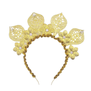 NOVELLEO Rhinestone Goddess Halo Headband Sun Flower Women Hairband Fashion Gold Color Traditional Festival Hair Hoop Women