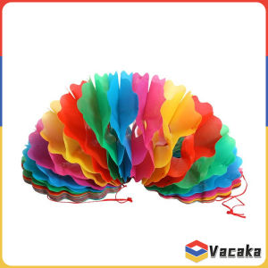 Vacaka Rainbow Compression Flower Garland Birthday Party New Year Festival Christmas Decorate Fun Game Gifts