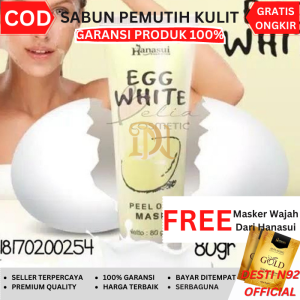 Perawatan Muka Wanita Glowing Masker Wajah Alami Peel Off Mask Egg White Sudah BPOM Skincare Pencerah Kulit Penghilang Jerawat Acne Mampu Mengangkat Sel Kulit Mati Melembabkan Kulit Kering Kusam Noda Hitam Membandel Paling Ampuh Viral Kekinian