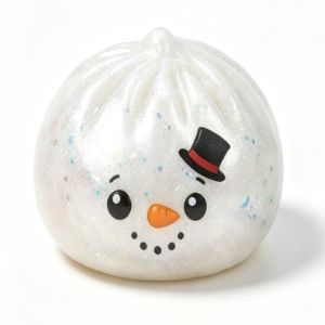 YOUSHI TOP Với Steamer Đồ chơi mềm hình bánh bao Tăng trưởng chậm Đồ chơi giảm căng thẳng mềm mại Đồ chơi cảm giác hình bánh bao Sáng tạo Thực tế Bánh bao mềm Giáng sinh
