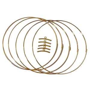 5Pcs Dream Catcher Rings Metal Craft Hoop Metal Macrame Hoop Ring for Making Wedding Wreath Decors DIY Dream Catcher