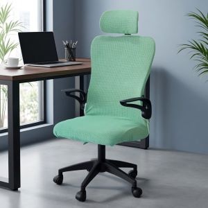 Elastic waterproof chair cover - for office chair and gaming chair with headrest - machine washable