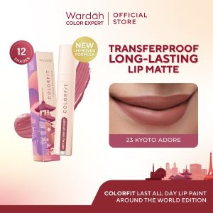 Wardah Colorfit Last All Day Lip Paint - New Around The World Edition (00-23) Special Edition Lipstik Cair Wardah Tahan Lama