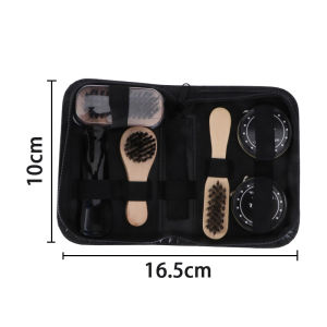 Leather Shoe Care Kit Portable Shoes Shine Kit Travel Leather Shoe Polish and Brush Tool Kit