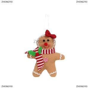 [COD] ZHONGYI0 Gingerbread người đàn ông trang trí cho Cây giáng sinh Gingerbread bức tượng trang trí cho Cây giáng sinh treo trang trí