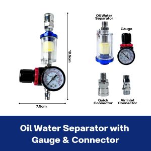 Spray Gun Air Trap Oil Water Separator Spray Paint Gun Water Oil Filter Compressor Paint Tool Adapter Spray Gun