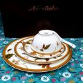 Bộ 5 món Noritake gốm sứ đĩa và chén - Noritake SLAY bone china Plates + bowl Dinner Set ( Set of 5 Pcs). 