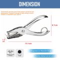 One Hole Punch / Single Hole Punch / Pembolong Kertas 1 Lubang / Steel Hole Punch / Metal Hole Punch / Paper Punch 1 Hole / Pelubang Kertas 1 Lubang. 