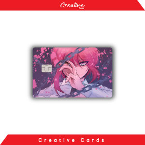 Stiker Sticker Kartu Atm Skin Card Anime - Chainsaw Man SPESIAL HOLOGRAM Stiker BCA Mandiri Bri Bni Debit Credit Emoney Flazz Etoll TapCash Brizzi dll