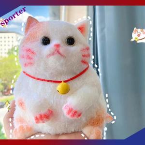 Sporter Taba ตุ๊กตาแมวสีส้มน่ารักนุ่มเหนียวเด็กหญิงของขวัญวันเกิดเด็กของเล่น Fidget squishy เครื่องประดับสัตว์เลี้ยงของขวัญ