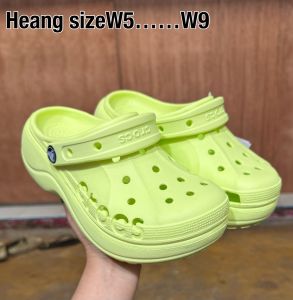 รุ่นCroc Baya Clog รองเท้าแตะรัดส้น ใส่สบาย ไม่เจ็บเท้า W5-W9 พื้นนุ่ม ใส่สบาย AMC006