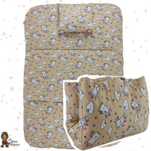 ที่นอนเด็กอนุบาล รุ่น พับง่าย ผ้า DinoSmooth👉 คลิปล็อค 85X120x3 cm เบาะนอนเด็ก นุ่ม พับได้ DINODINOO