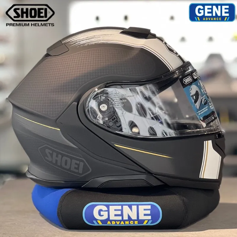 Shoei Neotec Satori TC Yellow Black Matte White Top