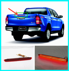 Toyota Hilux Revo 2015 - 2023 3in1 Function Rear Tailgate High Brake Light Lamp LED (RED)