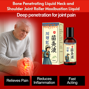 Bone Penetrating Liquid Neck Shoulder Joint Roller Moxibustion Liquid Safflower Herbal Roll On Liquid for Neck Shoulder Back Leg Joint Muscle Pain Relief Topical Solution Natural Circulation Promoter