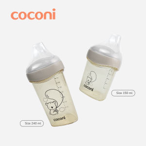 COCONI Triangle Feeding Bottle  PPSU 150/240ML | Botol dot PPSU